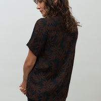 Bowling Shirt | Leaf Print