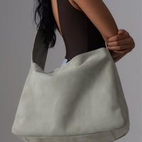 Holiday Crossbody Bag | Sage Suede