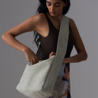 Holiday Crossbody Bag | Sage Suede
