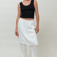 Shay Skirt Pant | White