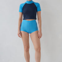 Crush T-Shirt Rashguard | Cerulean / Navy