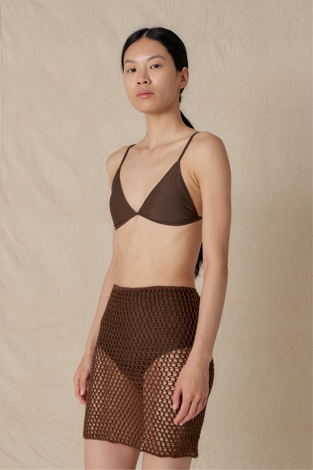 Hakea x Toss Me Outside Crochet Skirt