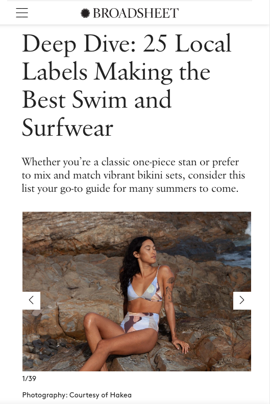 Broadsheet: 25 Local Labels Making The Best Swim and Surfwear