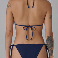 Beam Tie Bottom | Navy Eyelet