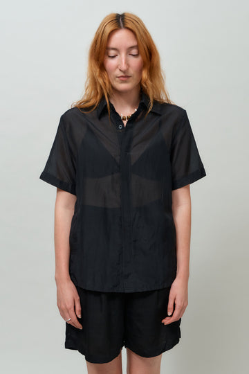 Valentina Sheer Shirt | Black